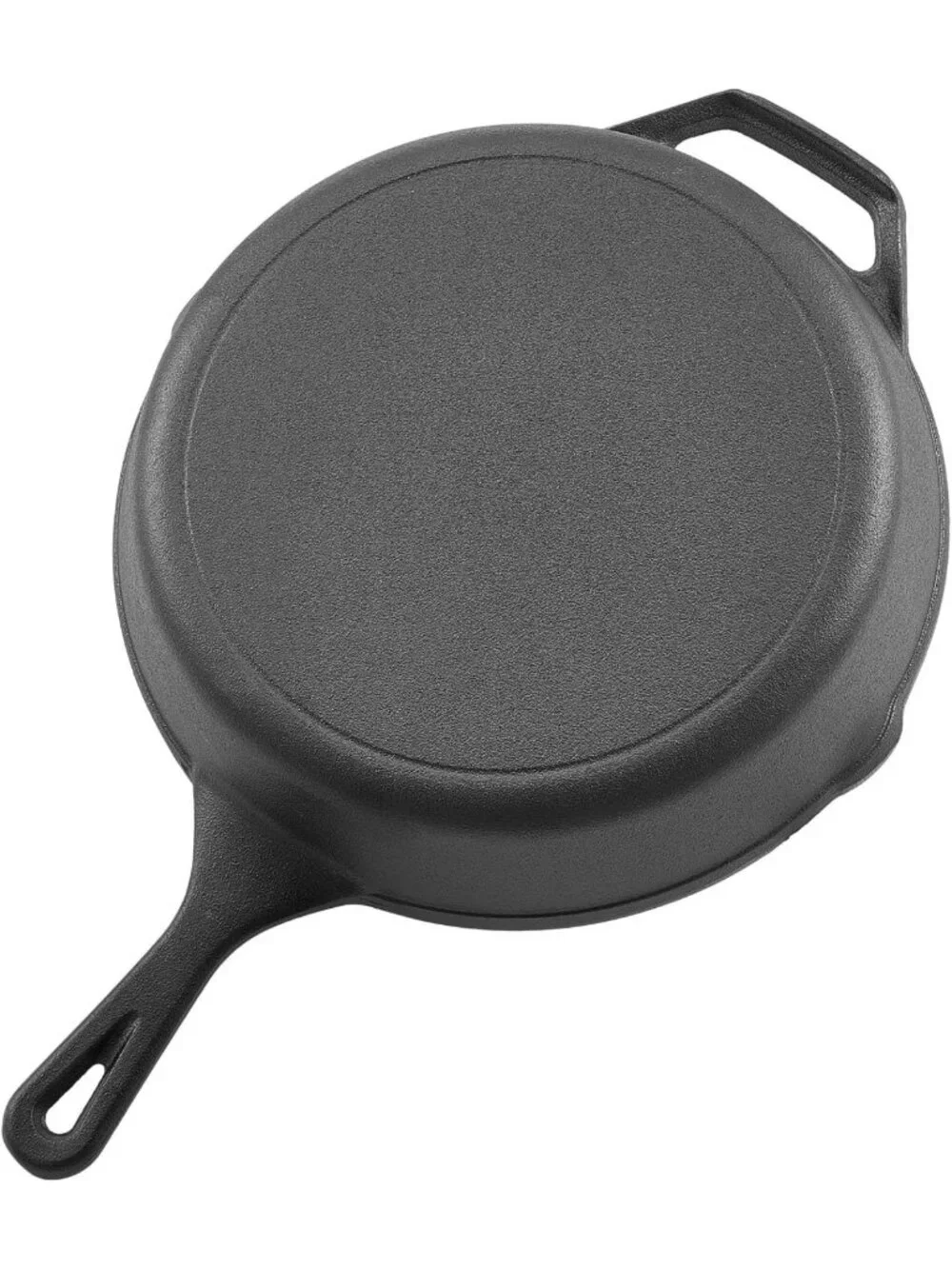 4-Piece Cast Iron Skillet Set - Pre-Seasoned Frying Pans with Silicone Handles